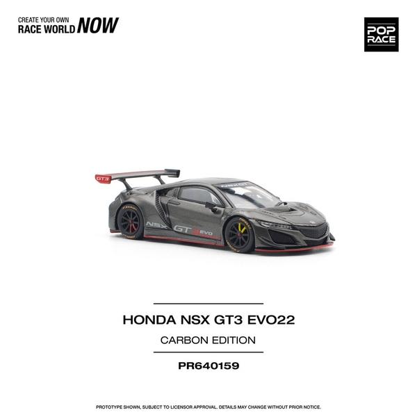 Mô Hình Xe PopRace PR640159 HONDA NSX GT3 EVO22 CARBON EDITION
