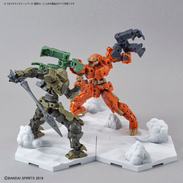 Mô Hình Lắp Ráp Bộ Phụ Kiện CUSTOMIZE SCENE BASE - SNOWFIELD Ver của Bandai Nhật Bản