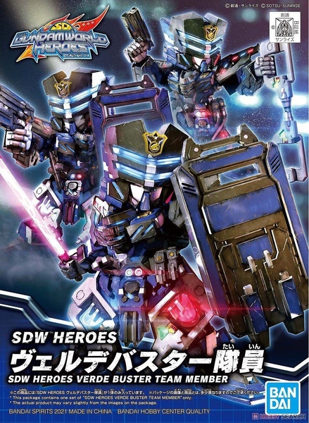 Mô Hình Lắp Ráp Gundam SDW HEROES VERDE BUSTER TEAM MEMBER của Bandai Nhật Bản