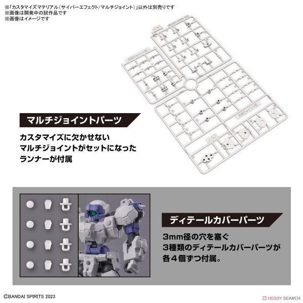 Mô Hình Lắp Ráp Bộ Phụ Kiện CUSTOMIZE MATERIAL (CYBER EFFECT/MULTI-JOINT) của Bandai Nhật Bản