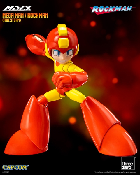 Mô Hình Ráp Sẵn MDLX Mega Man / Rockman (Fire Storm) của Threezero
