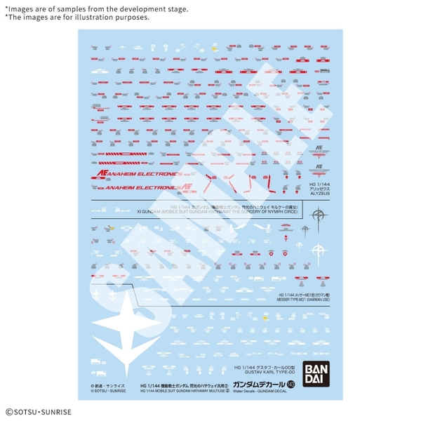 Decal GUNDAM DECAL143 MOBILE SUIT GUNDAM HATHAWAY MULTIUSE 2 của Bandai