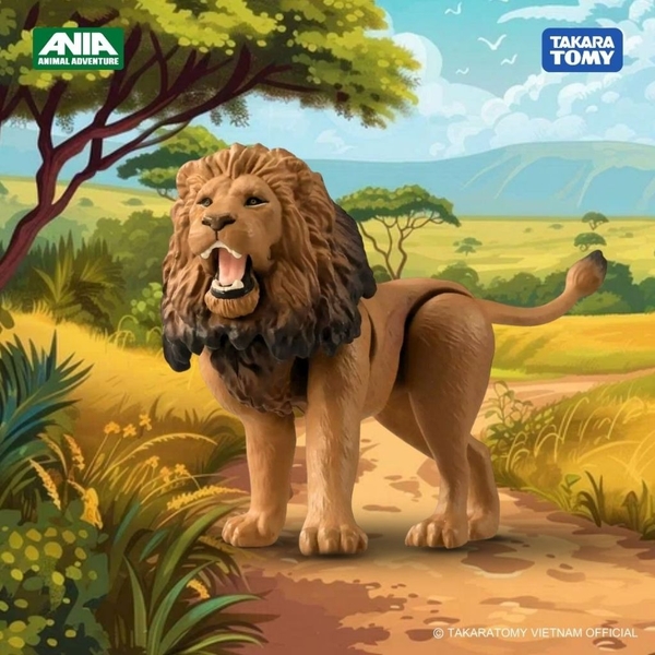 Mô hình sư tử Mô hình động vật cao cấp ANIA AL-25 Lion 919339 Fullbox Chính hãng TakaraTomy