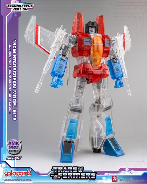Mô Hình Lắp Ráp AMKPRO STARSCREAM bản CLEAR LIMITED của YOLOPARK