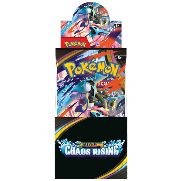 Thẻ TCG Pokemon Mega Evolution Set Chaos Rising DISPLAY BOOSTER 18 CT chính hãng