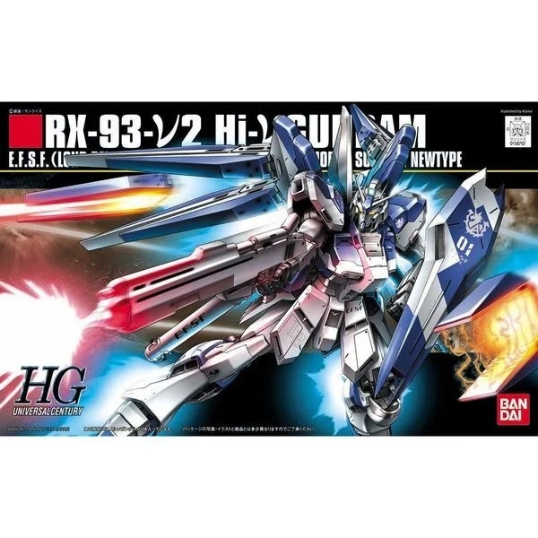 Mô Hình Lắp Ráp Gundam HG UC Hi Nu RX-93-V2 Hi-V Gundam của Bandai Nhật Bản