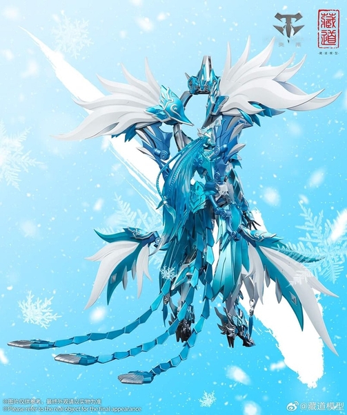 Mô hình Metal Build CD-03B Chu Tước (Băng) Rosefinch Zhuque Ice Blue Color (Tặng Bonus) - Chính hãng Cangdao