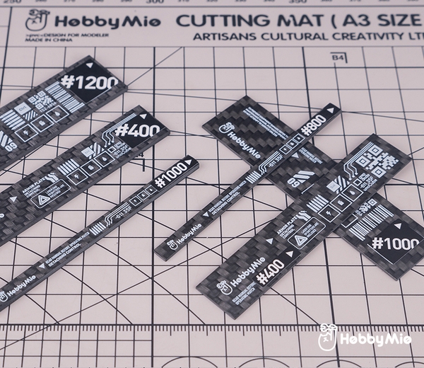 Dụng Cụ Hobby Mio Tấm carbon hỗ trợ CHÀ NHÁM nhiều kích thước Carbon fibre Sanding Board Deluxe (Loại cao cấp)