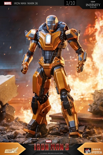 Mô Hình Ráp Sẵn Marvel 1/10 Iron Man Mk36 của ZDToys
