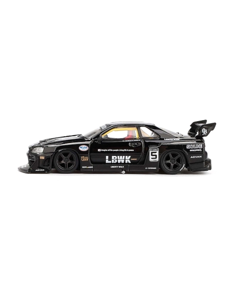 Mô Hình Xe Mini GT Box Version MGT00844 Nissan LB-ER34 Super Silhouette SKYLINE Black