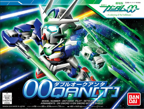 Mô Hình Lắp Ráp Gundam SD BB364 OO QAN[T] của Bandai Nhật Bản