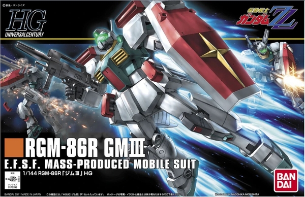 Mô Hình Lắp Ráp Gundam HG UC 1/144 GM 3 / GM III của Bandai Nhật bản