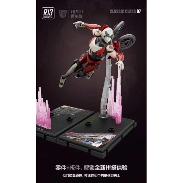 Mô Hình Lắp Ráp Transformers - (Model Kit) - Classic Class(CC) 07 - Arcee (10cm) - Luminous Eyes - ET12 của Blokees