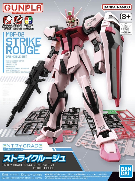 Mô Hình Lắp Ráp Gundam EG ENTRY GRADE 1/144 STRIKE ROUGE của Bandai Nhật bản