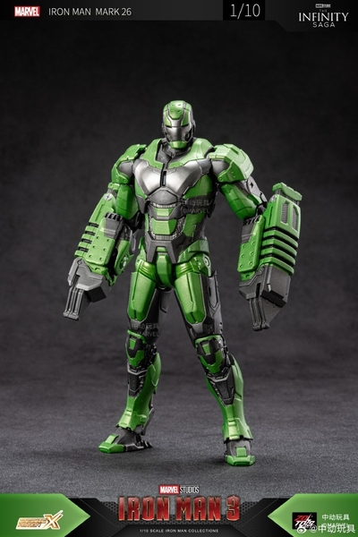 Mô Hình Ráp Sẵn Marvel 1/10 Iron Man Mk26 của Zdtoys