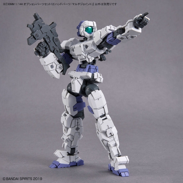 Mô Hình Lắp Ráp 30MM Bộ phụ kiện 1/144 Option Parts Set 12 (Hand Parts/Multi Joint) của Bandai Nhật Bản