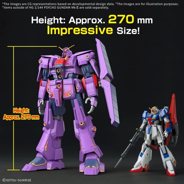 Mô Hình Lắp Ráp Gundam HGUC 1/144 Psycho Gundam Mk-II / MK 2 của Bandai Nhật Bản