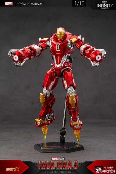 Mô Hình Ráp Sẵn Marvel 1/10 Iron Man Mk35 của Zdtoys