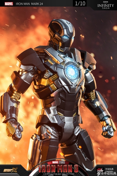 Mô Hình Ráp Sẵn Marvel IRON MAN MK24 của ZDtoys
