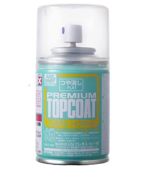 Sơn phủ mô hình Top Coat Gloss B501 Semi Gloss B502 Flat B503 Premium B601 B602 B603 của Mr Hobby