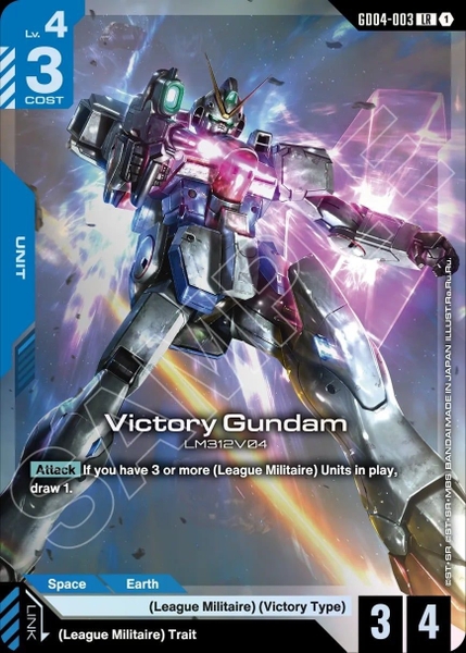 Thẻ TCG Gundam Card Game - GD04 Booster Pack của Bandai Nhật Bản