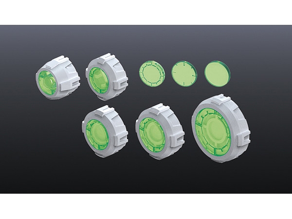 Mô Hình Lắp Ráp Gundam Phụ kiện BUILDERS PARTS HD SIGHT LENS GREEN của Bandai Nhật bản