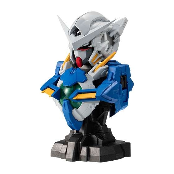 Mô Hình Gashapon MS Mechanical Bust 02 Gundam Exia / 05 Gundam Exia Trans-Am Color của Bandai Nhật bản