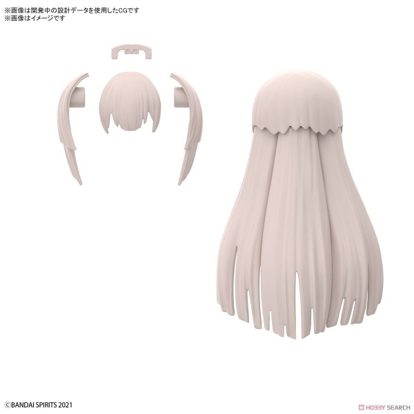 Mô Hình Lắp Ráp 30MS Phụ kiện OPTION HAIR STYLE PARTS Vol 5 của Bandai Nhật Bản