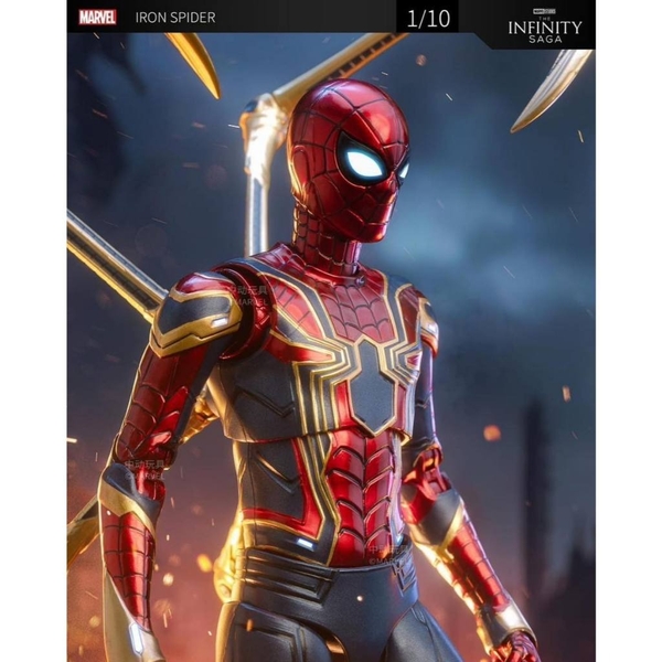 Mô Hình Ráp Sẵn Marvel IRON SPIDER 2.0 Version của ZDToys