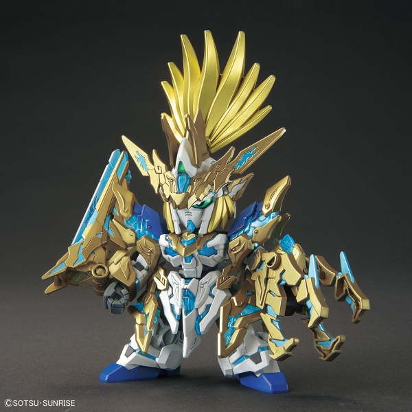 Mô Hình Lắp Ráp Gundam SD W HEROES LONGZUN LIU BEI UNICORN của Bandai Nhật