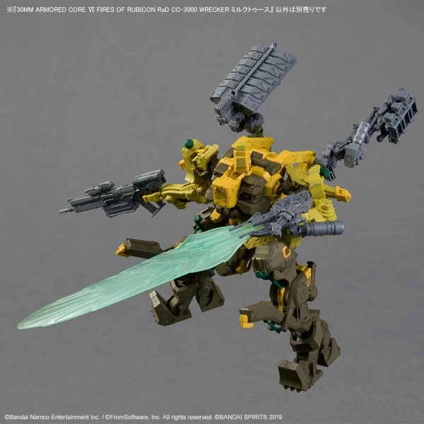 Mô Hình Lắp Ráp 30MM ARMORED CORE Ⅵ FIRES OF RUBICON RaD CC-3000 WRECKER MILK TOOTH của Bandai Nhật