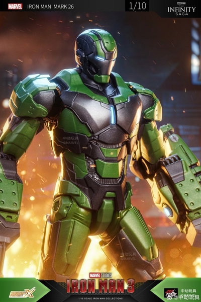 Mô Hình Ráp Sẵn Marvel 1/10 Iron Man Mk26 của Zdtoys