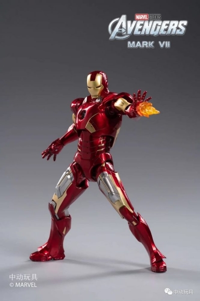 Mô Hình Ráp Sẵn Marvel Iron Man Mark VII (MK7) Scale 1:10 của ZD Toys