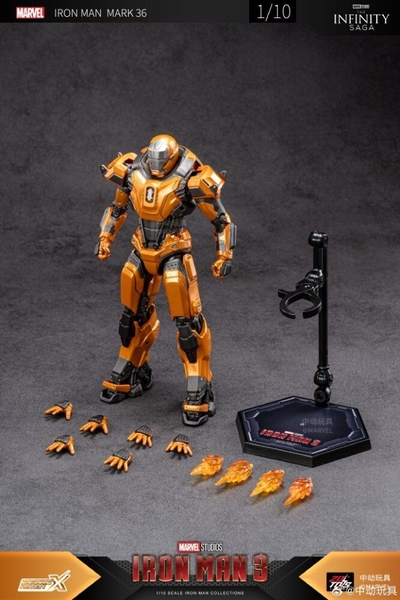 Mô Hình Ráp Sẵn Marvel 1/10 Iron Man Mk36 của ZDToys
