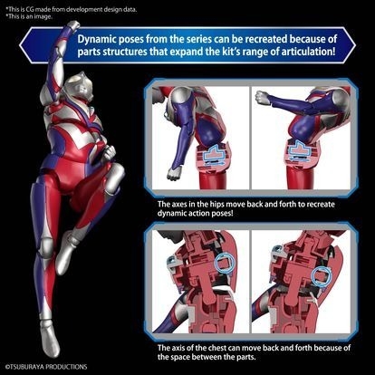 Mô Hình Lắp Ráp FRS Figure-rise Standard ULTRAMAN TIGA MULTI TYPE của Bandai Nhật Bản