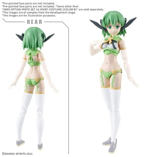Mô Hình Lắp Ráp 30MS Option Parts Set 16 - Fairy Costume - Color B của Bandai Nhật bản