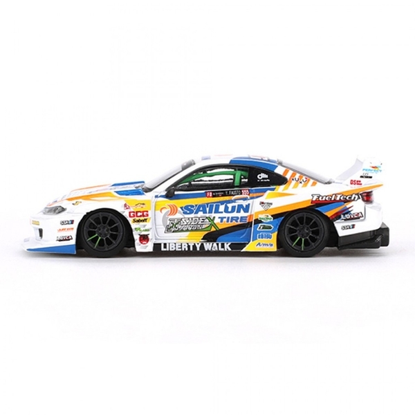 Mô Hình Xe Minigt Box ver MGT00895 Nissan LB-Super Silhouette S15 SILVIA #555 2023 Formula Drift Japan