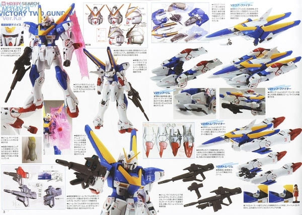 Mô Hình Lắp Ráp Gundam MG 1/100 LM314V21 V2 Victory Two Gundam Ver. Ka của Bandai Nhật Bản