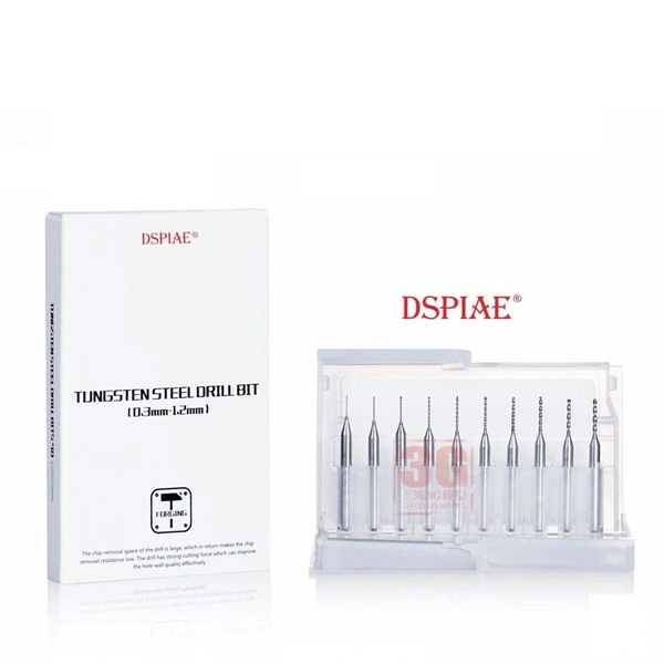 Bộ Dụng Cụ DSPIAE Bộ mũi khoan kim loại bằng thép vonfram 0,3-1,2MM DB-03