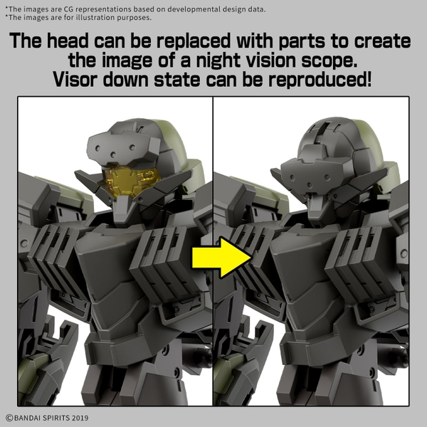 Mô Hình Lắp Ráp 30MM 1/144 eEXM-40 Iglight 02 của Bandai Nhật bản