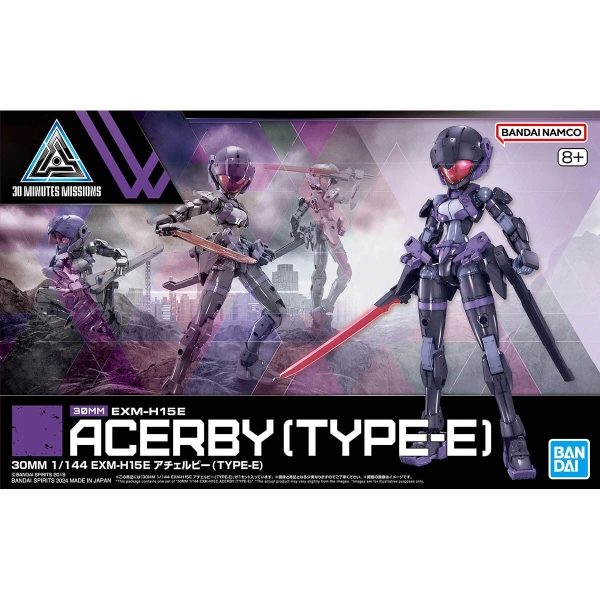 Mô Hình Lắp Ráp 30MM 1/144 EXM-H15E ACERBY - TYPE E của Bandai Nhật bản
