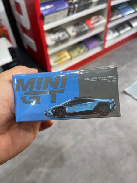 Mini GT Box Version MGT00807 Lamborghini Huracán Sterrato Blu Aegir