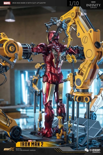 Mô Hình Ráp Sẵn Iron Man Mark 4 Suit-up Gantry scale 1:10 của ZDTOYS