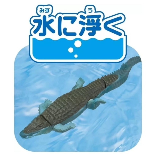 Mô hình Cá sấu cao cấp ANIA AL-28 Crocodile Float (có thể nổi trên nước) Fullbox Chính hãng TakaraTomy