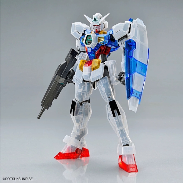 Mô Hình Lắp Ráp Gundam MG 1/100 THE GUNDAM BASE LIMITED AGE-1 GUNDAM Wear System Set Clear Color của Bandai Nhật Bản