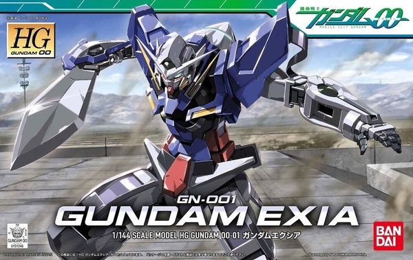 Mô Hình Lắp Ráp Gundam HG 00 1/144 Gundam Exia của Bandai Nhật Bản