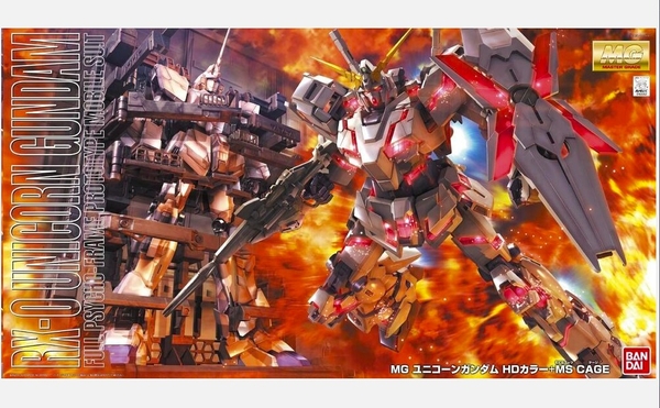 Mô Hình Lắp Ráp Gundam MG RX-0 UNICORN GUNDAM FULL PSYCHO-FRAME PROTOTYPE MOBILE SUIT HD của Bandai Nhật Bản