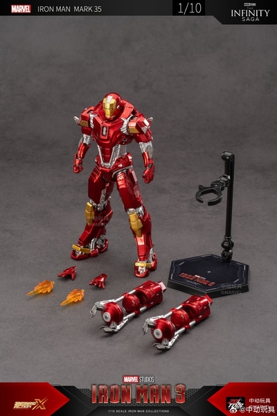 Mô Hình Ráp Sẵn Marvel 1/10 Iron Man Mk35 của Zdtoys