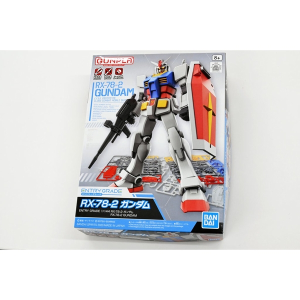 Mô Hình Lắp Ráp Gundam Bandai Entry Grade RX-78-2 Gundam 1/144 MS Gundam của Bandai nhật