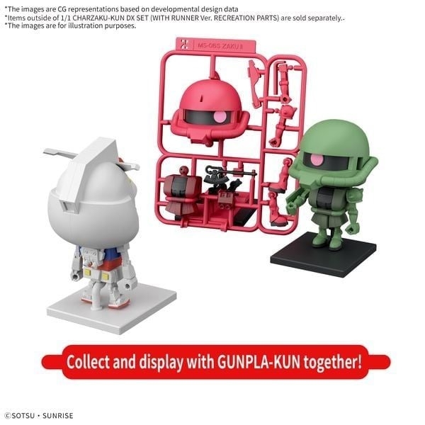 Mô Hình Lắp Ráp Gundam 1/1 CHARZAKU-KUN DX SET (WITH RUNNER Ver. RECREATION PARTS) của Bandai Nhật